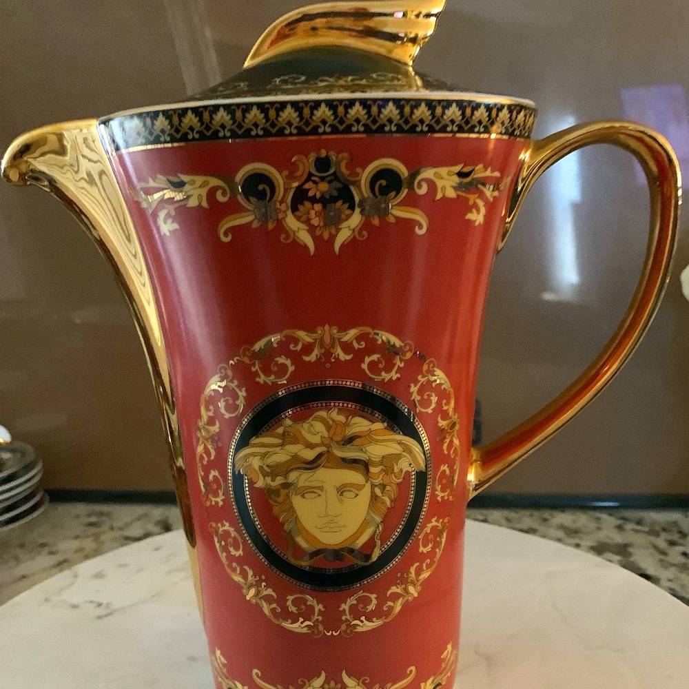 Versace Coffee Pot - Rosenthal Medusa Red